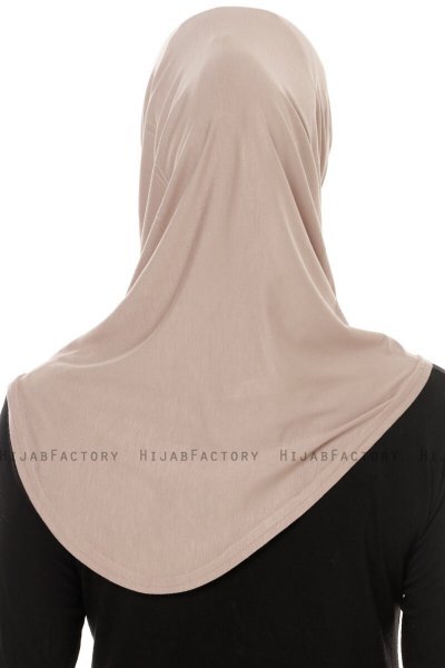 Hanfendy Plain Logo - Hijab One-Piece Gris Pierre