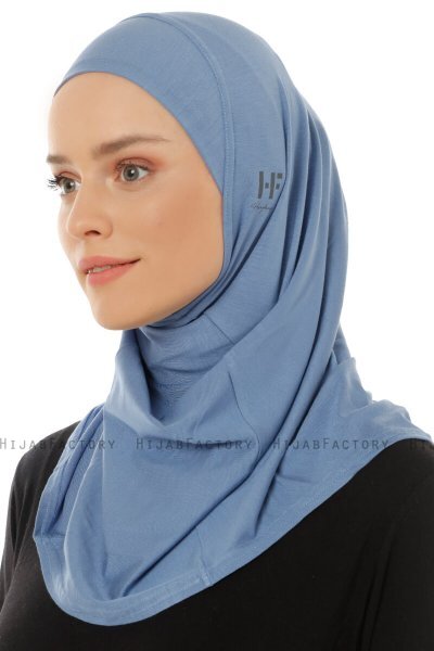 Hanfendy Plain Logo - Hijab One-Piece Indigo