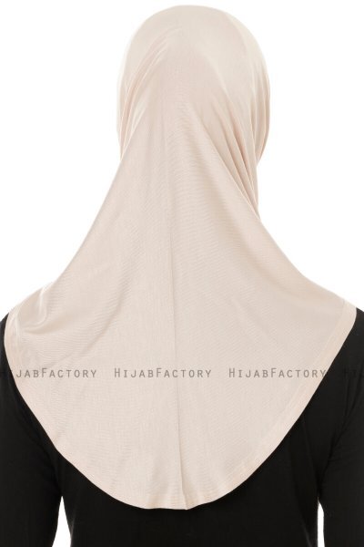 Hanfendy Plain Logo - Hijab One-Piece Poudre