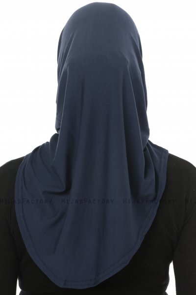 Hanfendy Cross Logo - Hijab One-Piece Bleu Marin