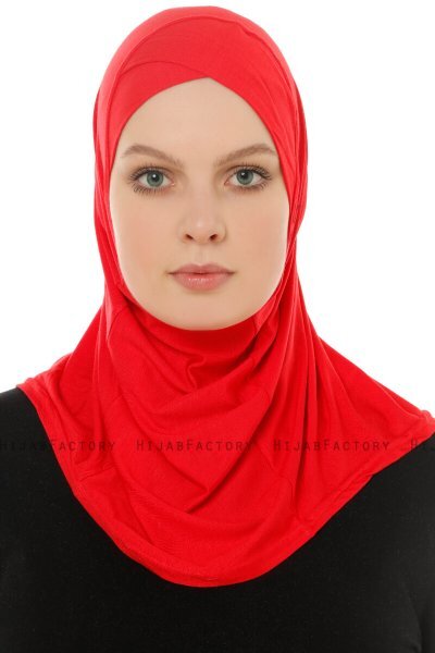 Hanfendy Cross Logo - Hijab One-Piece Rouge