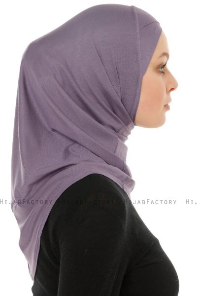 Hanfendy Cross Logo - Hijab One-Piece Violet Foncé