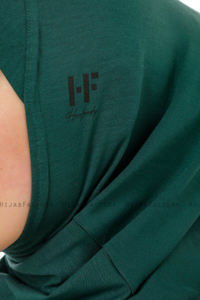 Hanfendy Cross Logo - Hijab One-Piece Vert Foncé
