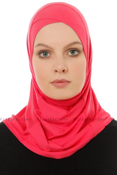 Hanfendy Cross Logo - Hijab One-Piece Fuchsia