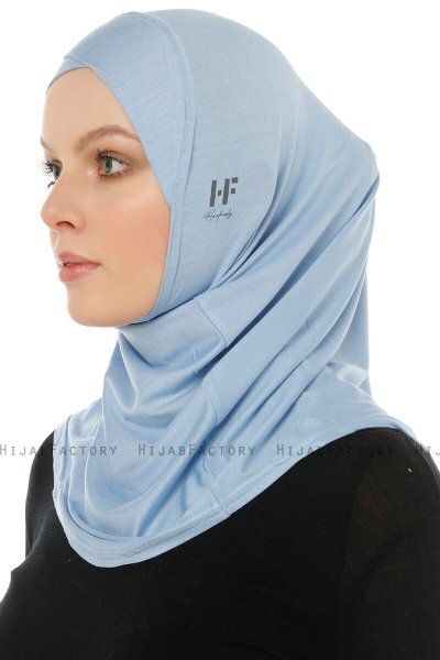 Hanfendy Cross Logo - Hijab One-Piece Bleu Clair