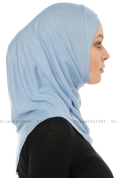 Hanfendy Cross Logo - Hijab One-Piece Bleu Clair