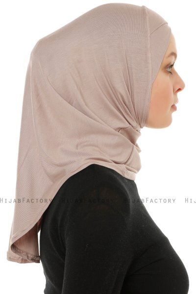 Hanfendy Cross Logo - Hijab One-Piece Gris Pierre