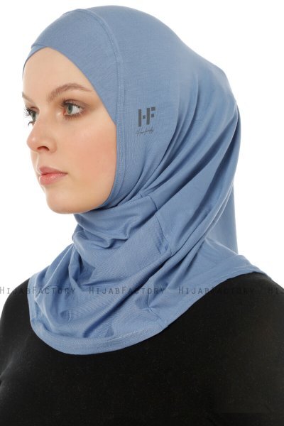 Hanfendy Cross Logo - Hijab One-Piece Indigo