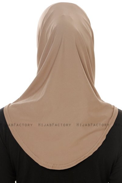 Micro Plain - Hijab One-Piece Taupe Foncé