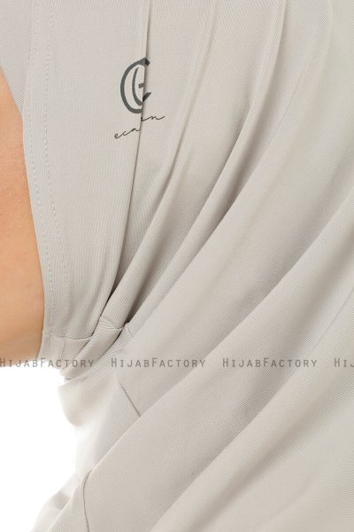 Micro Plain - Hijab One-Piece Gris Clair