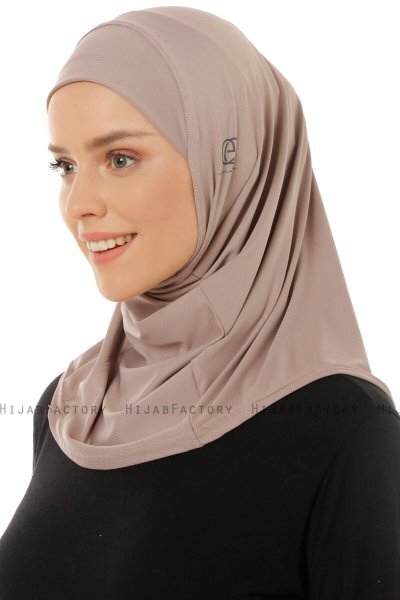 Micro Plain - Hijab One-Piece Gris Pierre