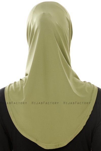 Micro Plain - Hijab One-Piece Olive Verte