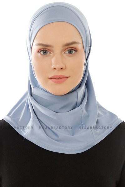 Micro Plain - Hijab One-Piece Bleu Clair