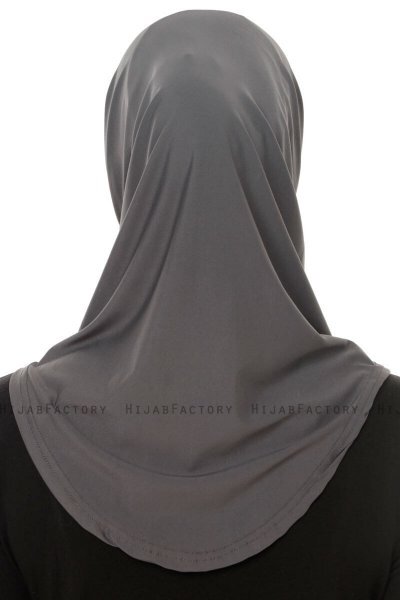 Micro Plain - Hijab One-Piece Anthracite