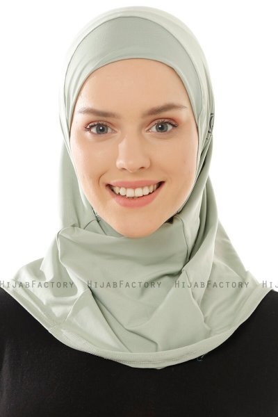 Micro Plain - Hijab One-Piece Vert