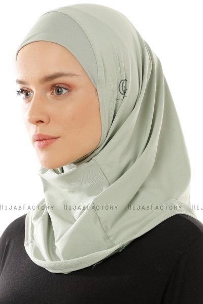 Micro Plain - Hijab One-Piece Vert