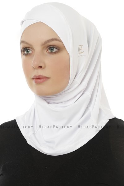 Micro Cross - Hijab One-Piece Blanc