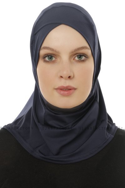 Micro Cross - Hijab One-Piece Bleu Marin