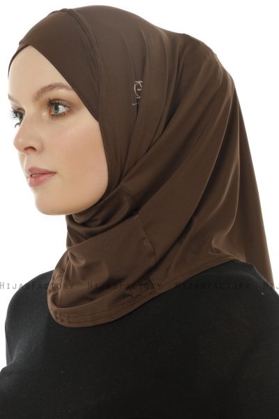 Micro Cross - Hijab One-Piece Marron