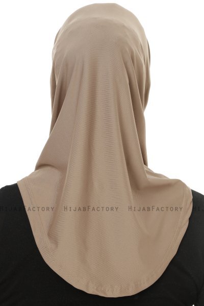 Micro Cross - Hijab One-Piece Taupe Foncé