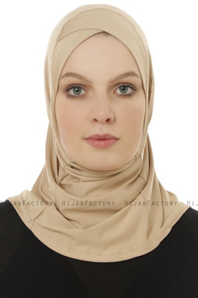 Micro Cross - Hijab One-Piece Beige - Ecardin