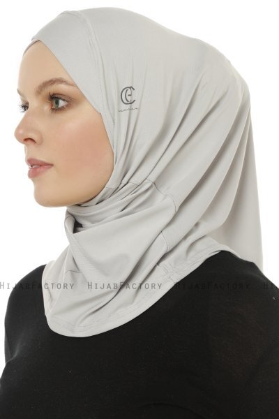 Micro Cross - Hijab One-Piece Gris Clair