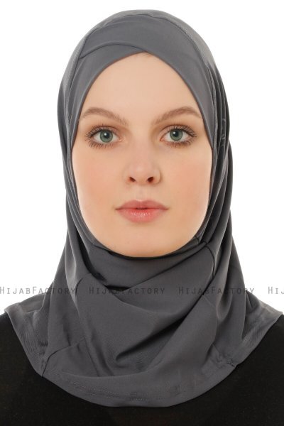 Micro Cross - Hijab One-Piece Anthracite