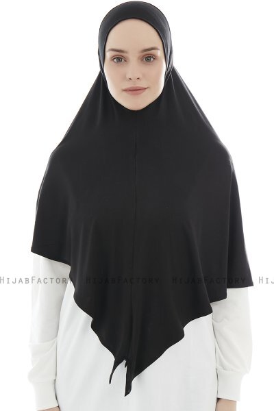 Ajda - Hijab Zip Noir