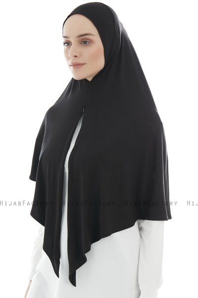 Ajda - Hijab Zip Noir