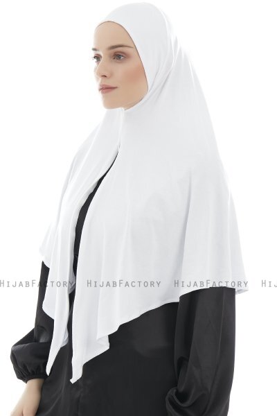 Ajda - Hijab Zip Blanc