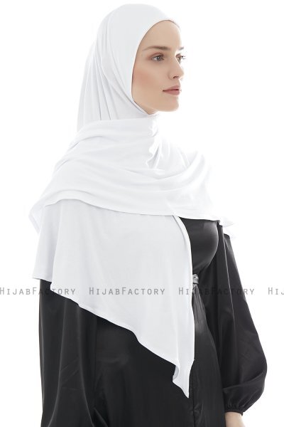 Ajda - Hijab Zip Blanc