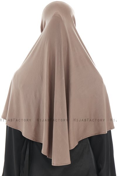 Ajda - Hijab Zip Taupe Foncé
