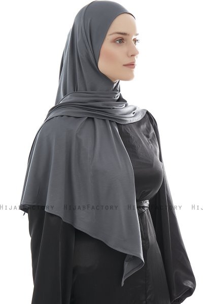 Ajda - Hijab Zip Gris Foncé