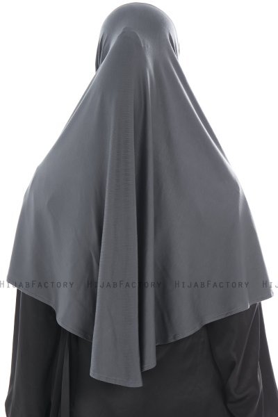 Ajda - Hijab Zip Gris Foncé