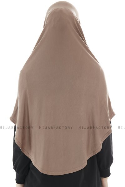 Roxelana - Hijab Al Amira Taupe Foncé Longue