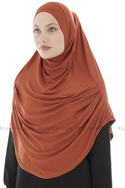 Roxelana - Hijab Al Amira Rouge Brique Longue