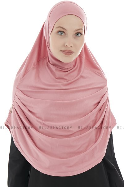 Roxelana - Hijab Al Amira Rose Foncé Longue