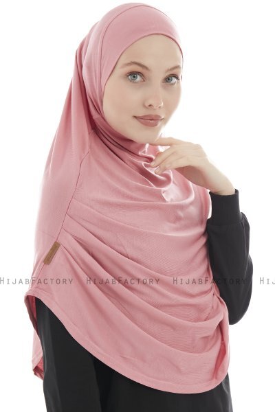 Roxelana - Hijab Al Amira Rose Foncé Longue