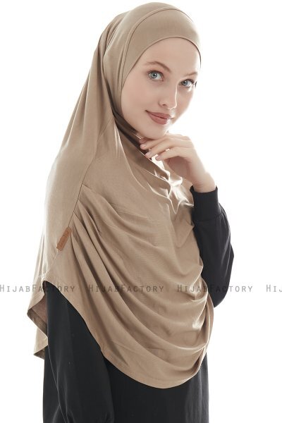 Roxelana - Hijab Al Amira Marron Clair Longue