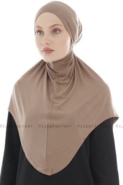 Sefa - Hijab Al Amira Taupe Foncé One-Piece