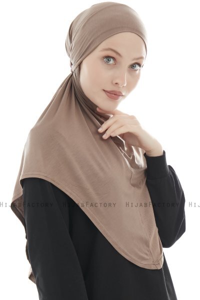 Sefa - Hijab Al Amira Taupe Foncé One-Piece
