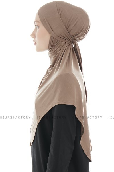 Sefa - Hijab Al Amira Taupe Foncé One-Piece