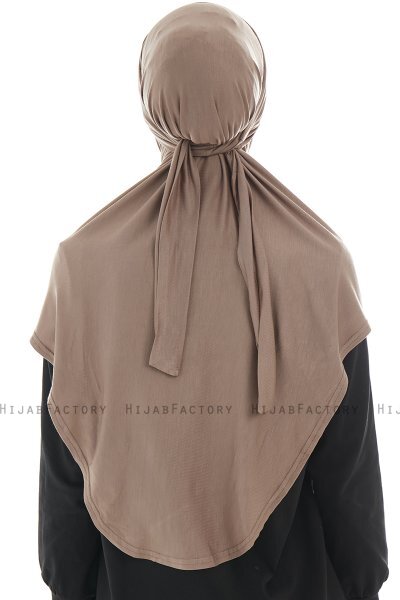 Sefa - Hijab Al Amira Taupe Foncé One-Piece