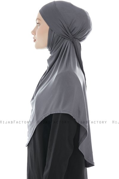 Sefa - Hijab Al Amira Gris Foncé One-Piece