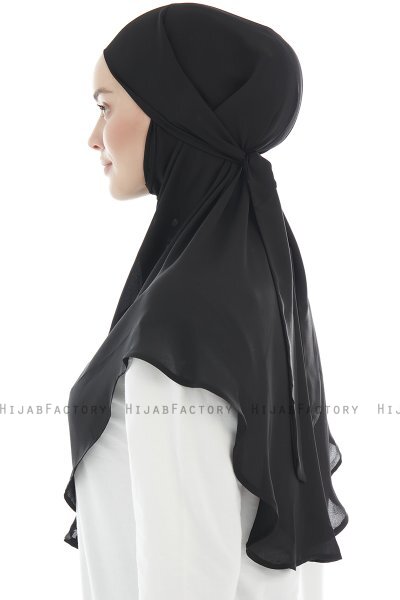 Ebrar - Hijab Al Amira Crepe Chiffon Noir