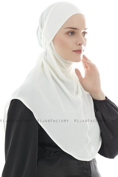 Ebrar - Hijab Al Amira Crepe Chiffon Creme