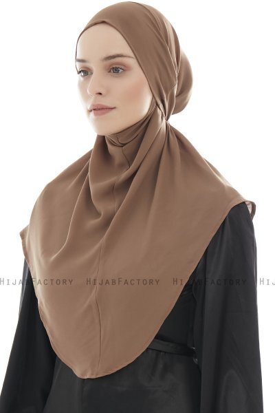 Ebrar - Hijab Al Amira Crepe Chiffon Marron