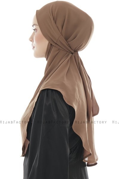 Ebrar - Hijab Al Amira Crepe Chiffon Marron