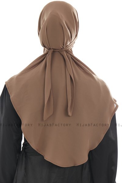 Ebrar - Hijab Al Amira Crepe Chiffon Marron
