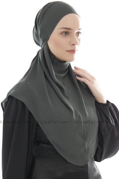 Ebrar - Hijab Al Amira Crepe Chiffon Kaki